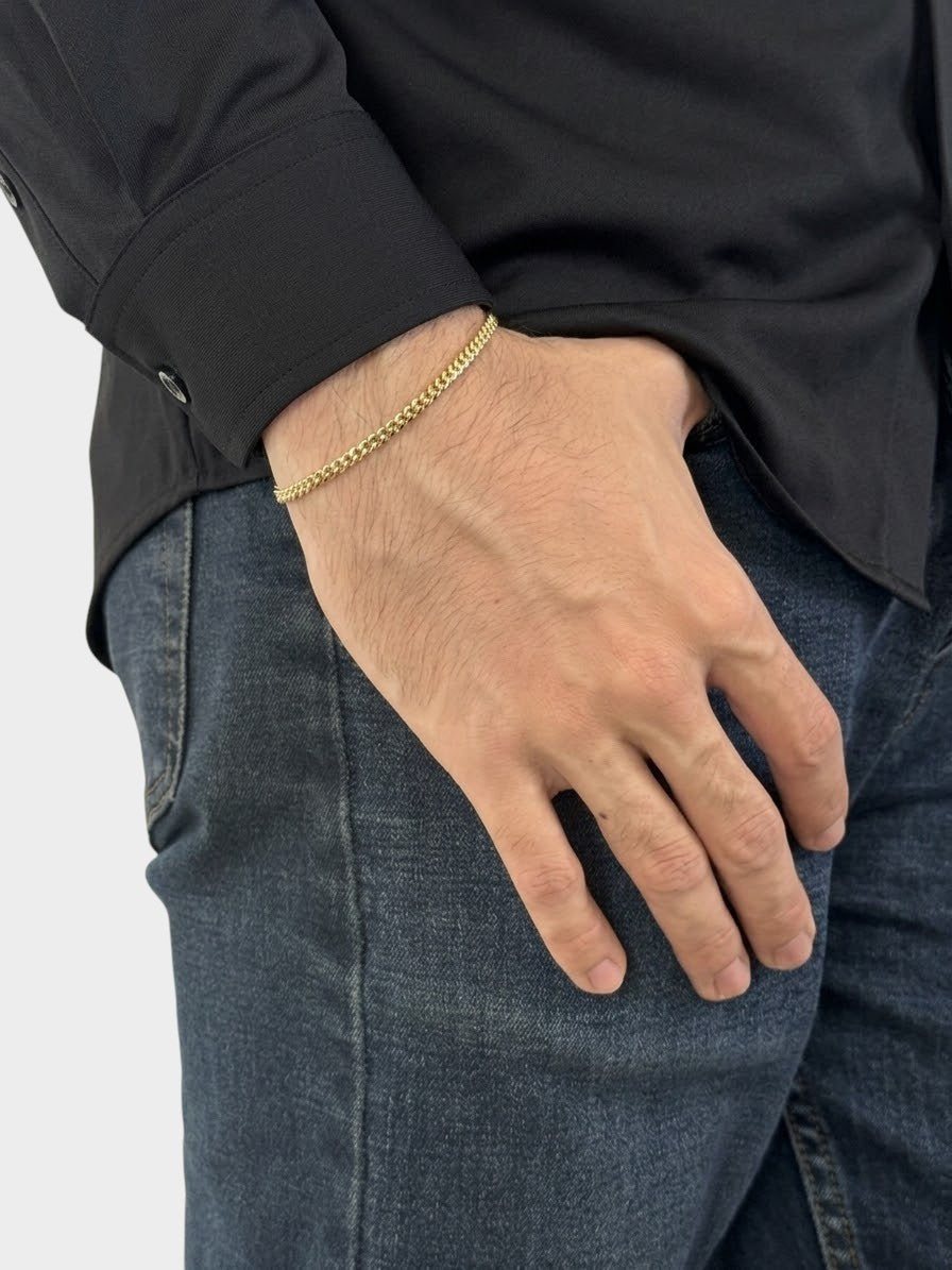 Pulso Cubano 3.5mm | Oro Laminado 14k
